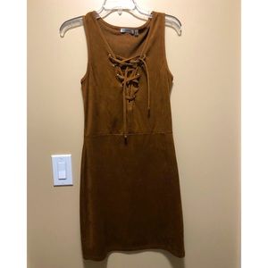 Suede dress